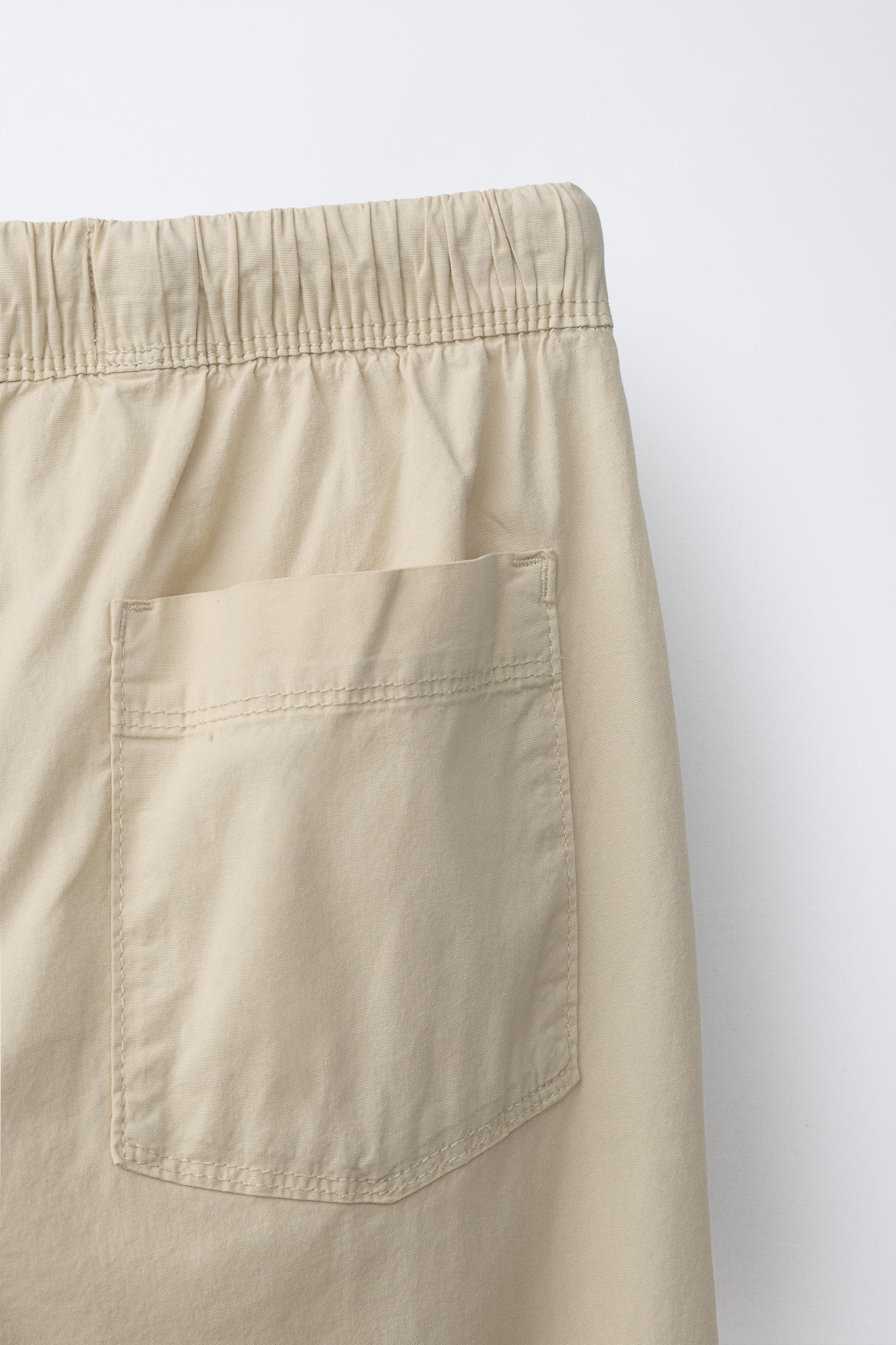 STRAIGHT POPLIN PANTS